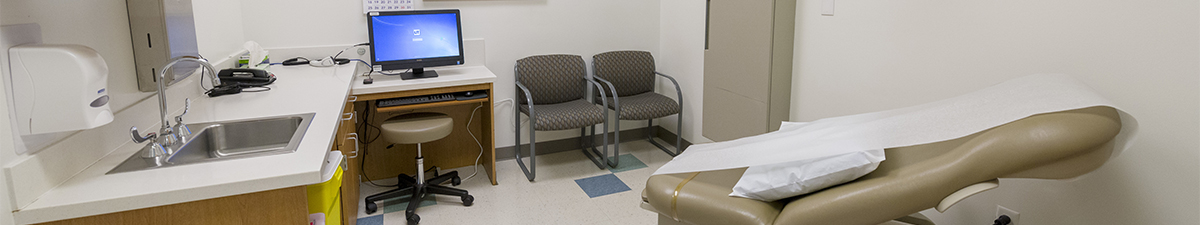empty patient exam room