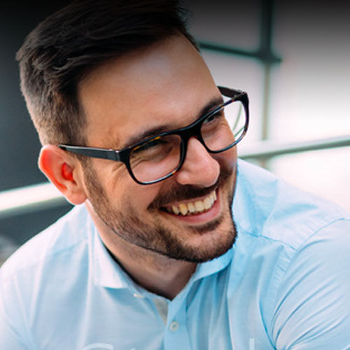Man smiling